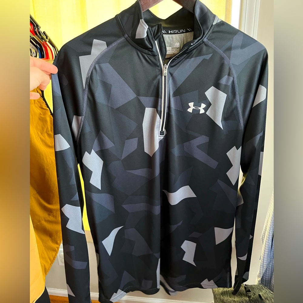 Mens Under Armour 1/2 Zip UA Tech Long Sleeve Shirt